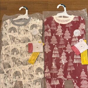 Burt's Bees Kids Pajama Set - Gray and Red